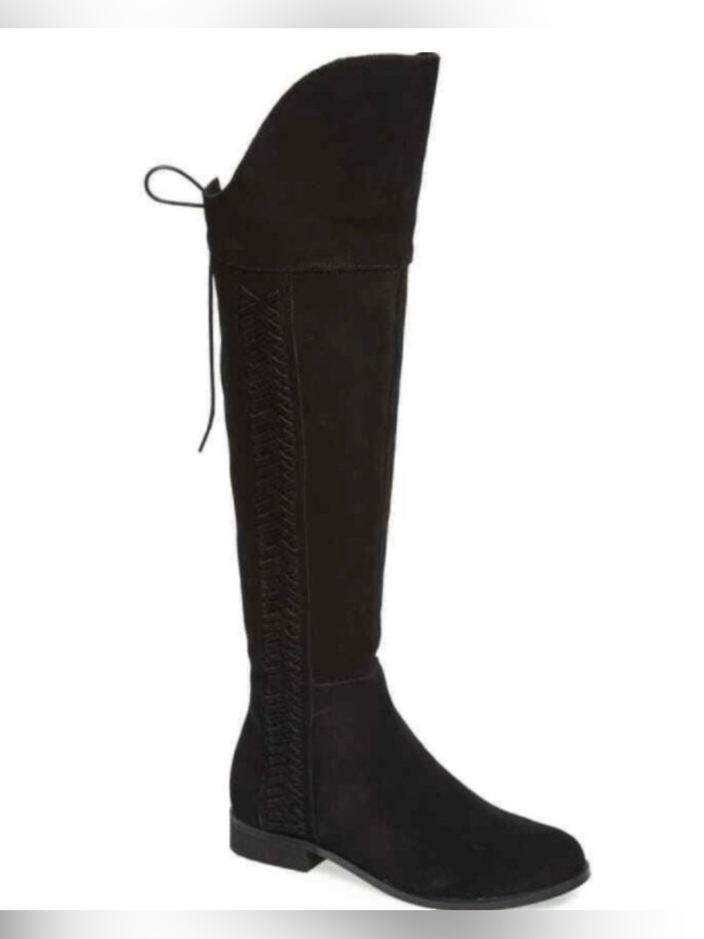 Sbicca Vintage Spokane Over the Knee Boot Suede Black 7 Like New